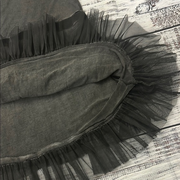 ISABEL TAVARES Black Ruffled‎ Tiered Mini Dress Sz. S/M - Picture 6 of 8